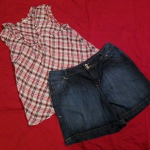 Lane Bryant jean shorts